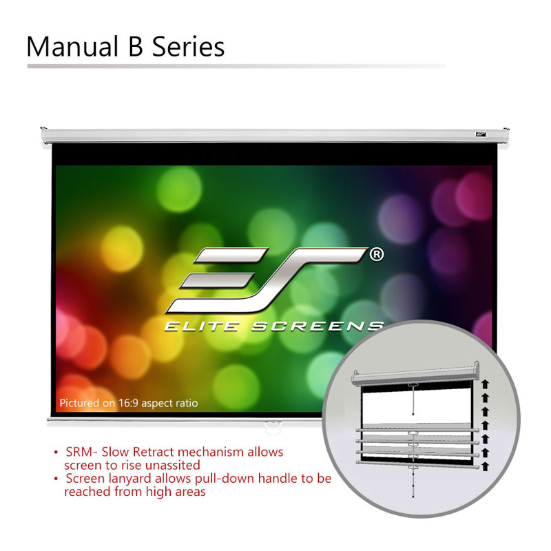 Elite Screens Manual Projector Screen & Reviews | Wayfair